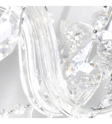  Princeton 12 Light Down Chandelier With Chrome Finish (8023P30C) - CWI