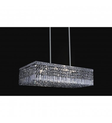  Colosseum 10 Light Down Chandelier With Chrome Finish (8030P30C-RC) - CWI
