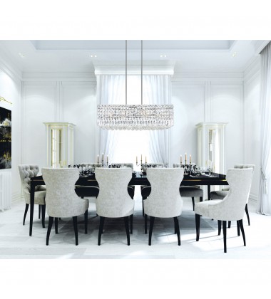  Colosseum 10 Light Down Chandelier With Chrome Finish (8030P30C-RC) - CWI