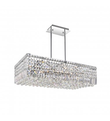  Colosseum 10 Light Down Chandelier With Chrome Finish (8030P30C-RC) - CWI
