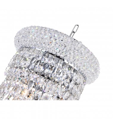  Kingdom 13 Light Down Chandelier With Chrome Finish (8040P24C) - CWI