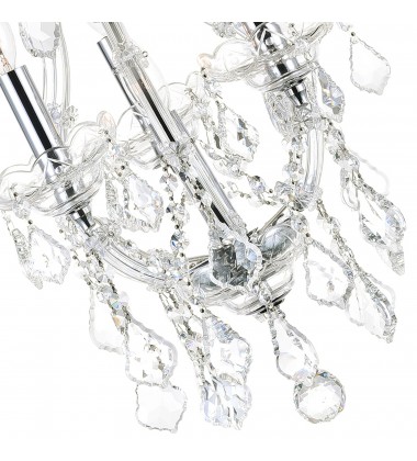  Maria Theresa 4 Light Up Mini Chandelier With Chrome Finish (8311P12C-3) - CWI