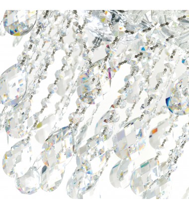  Colossal 10 Light Up Chandelier With Chrome Finish (8312P32C-10 (Clear)) - CWI