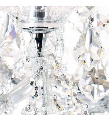 Maria Theresa 33 Light Up Chandelier With Chrome Finish (8318P42C-33 (Clear)) - CWI Maria Theresa 33 Light Up Chandelier With Chrome Finish (8318P42C-33 (Clear)) - CWI