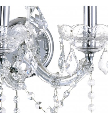  Maria Theresa 5 Light Wall Sconce With Chrome Finish (8318W12C-5 (Clear)) - CWI