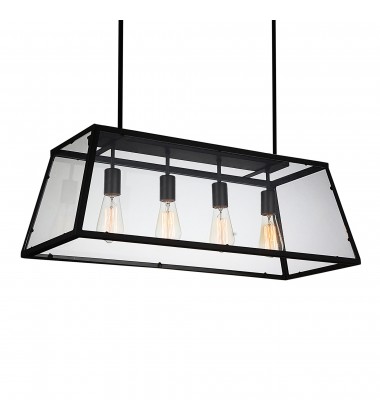 Alyson 4 Light Down Chandelier With Black Finish (9601P31-4-101) - CWI Alyson 4 Light Down Chandelier With Black Finish (9601P31-4-101) - CWI