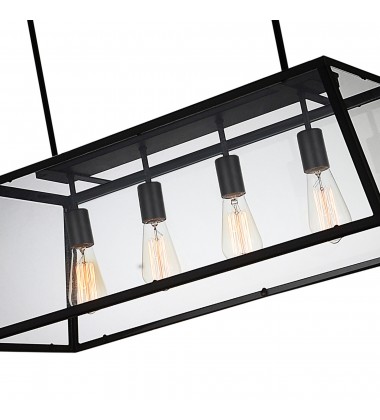 Alyson 4 Light Down Chandelier With Black Finish (9601P31-4-101) - CWI Alyson 4 Light Down Chandelier With Black Finish (9601P31-4-101) - CWI