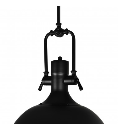  Show 1 Light Down Pendant With Black Finish (9602P16-1-101) - CWI