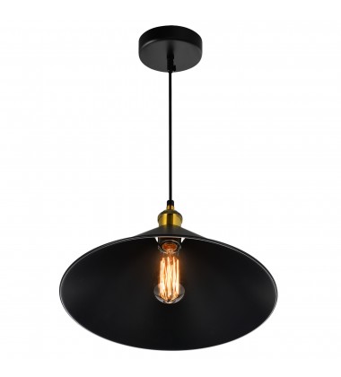  Brave 1 Light Black Mini Pendant (9605P12-1-101-B) - CWI