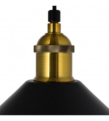  Brave 1 Light Black Mini Pendant (9605P12-1-101-B) - CWI
