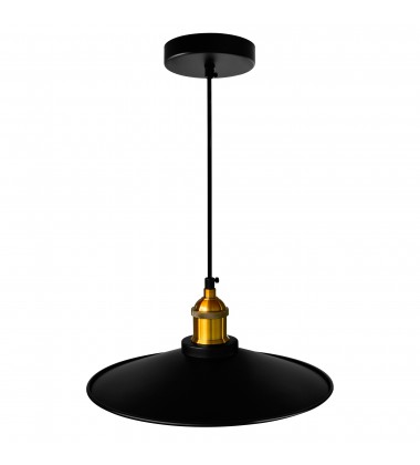 Brave 1 Light Down Mini Pendant With Black Finish (9605P13-1-101) - CWI
