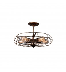 Pamela 5 Light Flush Mount With Antique Copper Finish (9606C19-5-128) - CWI  Pamela 5 Light Flush Mount With Antique Copper Finish (9606C19-5-128) - CWI