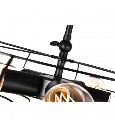 Pamela 5 Light Pendant With Black Finish (9606P18-5-101) - CWI  Pamela 5 Light Pendant With Black Finish (9606P18-5-101) - CWI