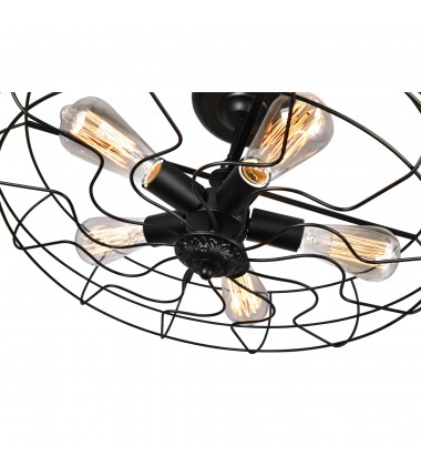 Pamela 5 Light Pendant With Black Finish (9606P18-5-101) - CWI  Pamela 5 Light Pendant With Black Finish (9606P18-5-101) - CWI