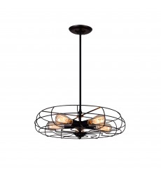 Pamela 5 Light Pendant With Black Finish (9606P18-5-101) - CWI  Pamela 5 Light Pendant With Black Finish (9606P18-5-101) - CWI
