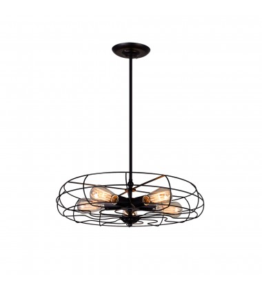 Pamela 5 Light Pendant With Black Finish (9606P18-5-101) - CWI  Pamela 5 Light Pendant With Black Finish (9606P18-5-101) - CWI