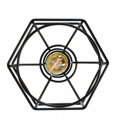  Secure 1 Light Down Mini Pendant With Black Finish (9608P6-1-101) - CWI