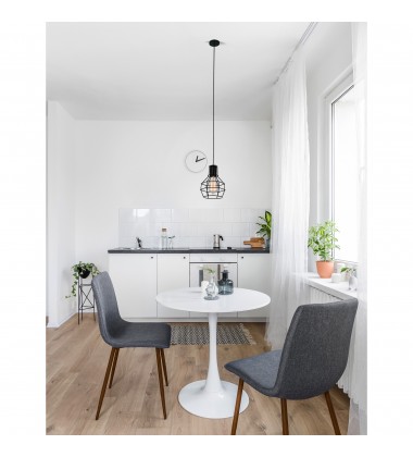  Secure 1 Light Down Mini Pendant With Black Finish (9608P6-1-101) - CWI