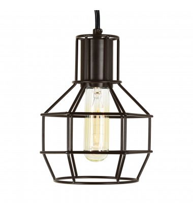  Secure 1 Light Down Mini Pendant With Chocolate Finish (9608P6-1-126) - CWI