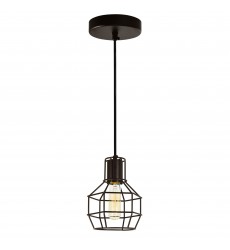  Secure 1 Light Down Mini Pendant With Chocolate Finish (9608P6-1-126) - CWI