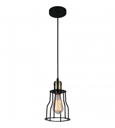  Graham 1 Light Down Mini Pendant With Black Finish (9609P6-1-101) - CWI
