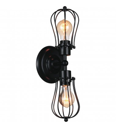  Tomaso 2 Light Wall Sconce With Black Finish (9610W6-2-101) - CWI