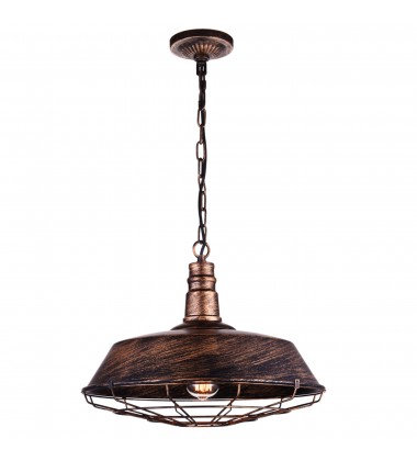 Morgan 1 Light Down Pendant With Antique Copper Finish (9611P18-1-128) - CWI  Morgan 1 Light Down Pendant With Antique Copper Finish (9611P18-1-128) - CWI