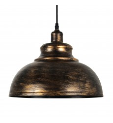  Vogel 1 Light Down Pendant With Antique Copper Finish (9612P15-1-128) - CWI