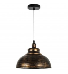  Vogel 1 Light Down Pendant With Antique Copper Finish (9612P15-1-128) - CWI