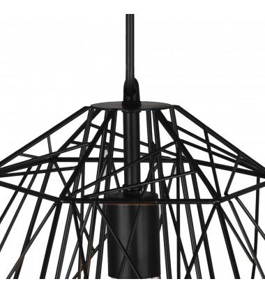  Bagheera 1 Light Down Pendant With Black Finish (9625P20-1-101) - CWI