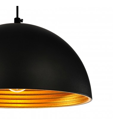  Modest 1 Light Down Mini Pendant With Black Finish (9629P12-1-101) - CWI