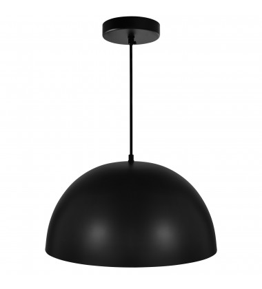  Modest 1 Light Down Pendant With Black Finish (9629P16-1-101) - CWI