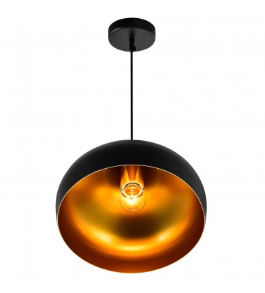  Dynamic 1 Light Down Pendant With Black Finish (9633P9-1-101) - CWI