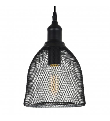  Drea 1 Light Down Mini Pendant With Black Finish (9638P7-1-101) - CWI