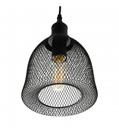  Drea 1 Light Down Mini Pendant With Black Finish (9638P7-1-101) - CWI