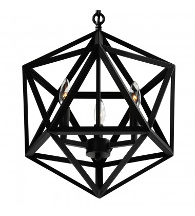  Amazon 3 Light Up Pendant With Black Finish (9641P17-3-101) - CWI