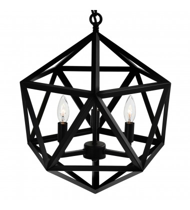  Amazon 3 Light Up Pendant With Black Finish (9641P17-3-101) - CWI