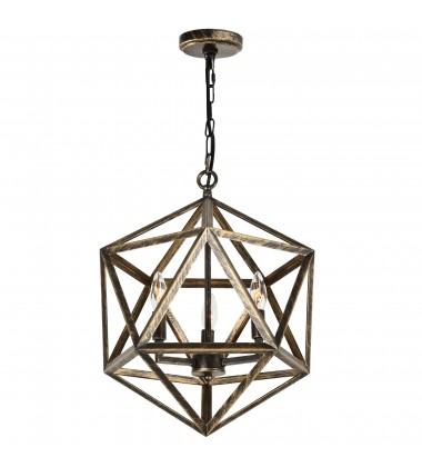  Amazon 3 Light Up Pendant With Antique forged copper Finish (9641P17-3-128) - CWI
