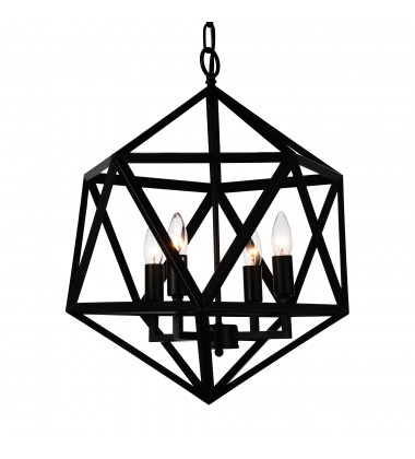  Amazon 4 Light Up Pendant With Black Finish (9641P20-4-101) - CWI
