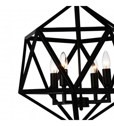  Amazon 4 Light Up Pendant With Black Finish (9641P20-4-101) - CWI