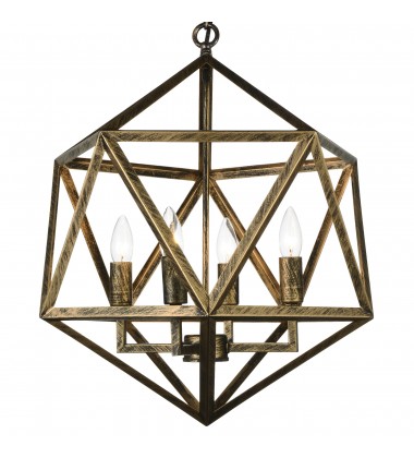  Amazon 4 Light Up Pendant With Antique forged copper Finish (9641P20-4-128) - CWI