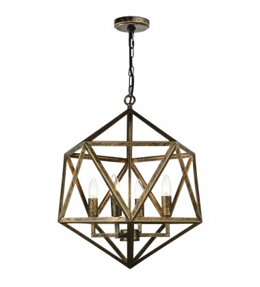  Amazon 4 Light Up Pendant With Antique forged copper Finish (9641P20-4-128) - CWI