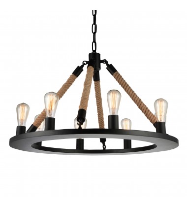 Ganges 8 Light Up Chandelier With Black Finish (9671P32-8-101) - CWI Ganges 8 Light Up Chandelier With Black Finish (9671P32-8-101) - CWI