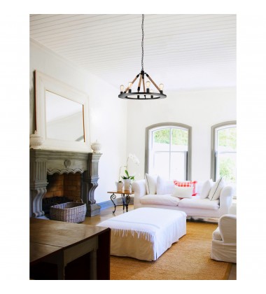 Ganges 8 Light Up Chandelier With Black Finish (9671P32-8-101) - CWI Ganges 8 Light Up Chandelier With Black Finish (9671P32-8-101) - CWI