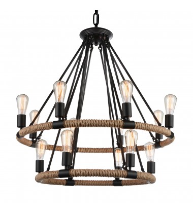 Ganges 14 Light Up Chandelier With Black Finish (9671P33-14-101) - CWI Ganges 14 Light Up Chandelier With Black Finish (9671P33-14-101) - CWI