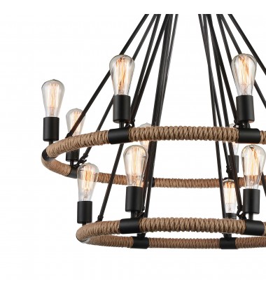 Ganges 14 Light Up Chandelier With Black Finish (9671P33-14-101) - CWI Ganges 14 Light Up Chandelier With Black Finish (9671P33-14-101) - CWI
