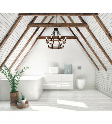 Ganges 14 Light Up Chandelier With Black Finish (9671P33-14-101) - CWI Ganges 14 Light Up Chandelier With Black Finish (9671P33-14-101) - CWI