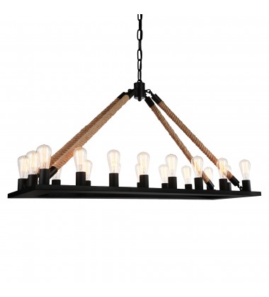 Ganges 18 Light Up Chandelier With Black Finish (9671P49-18-RC-101) - CWI Ganges 18 Light Up Chandelier With Black Finish (9671P49-18-RC-101) - CWI