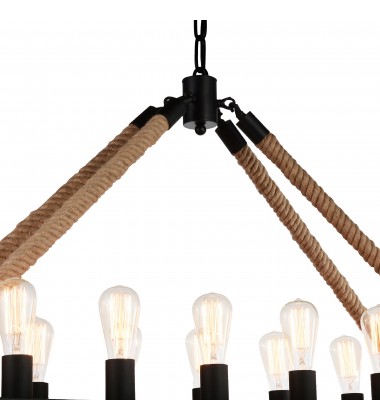 Ganges 18 Light Up Chandelier With Black Finish (9671P49-18-RC-101) - CWI Ganges 18 Light Up Chandelier With Black Finish (9671P49-18-RC-101) - CWI