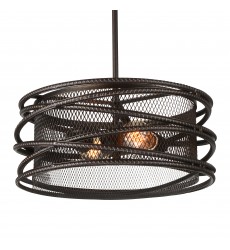  Darya 2 Light Pendant With Brown Finish (9700P15-2-197) - CWI